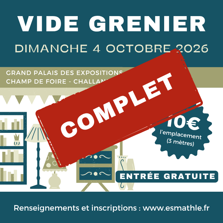 Vide-Grenier du club 2026 - Complet