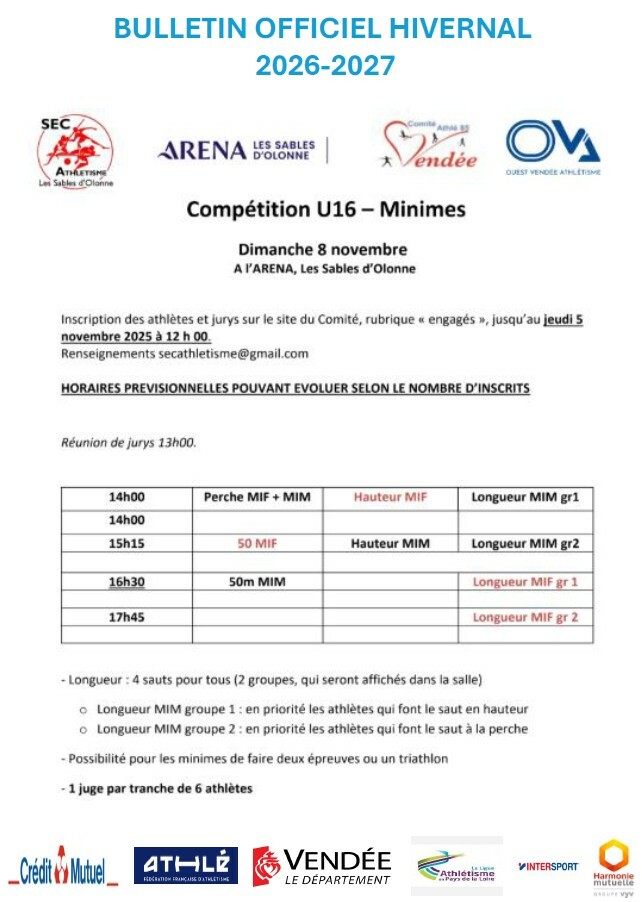 Comptition U16 (Minime)