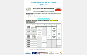 Epreuves ouvertes U14 / U16