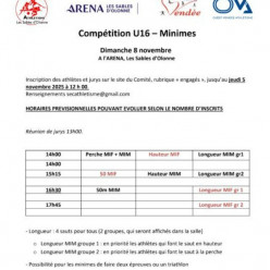Comptition U16 (Minime)
